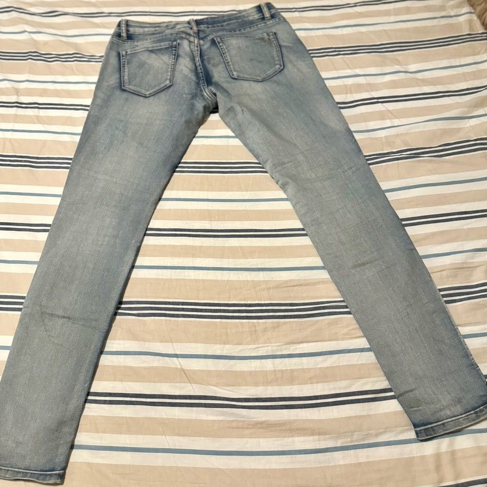 VIP Unisex Biker Ripped Jeans - Picture 10 of 10